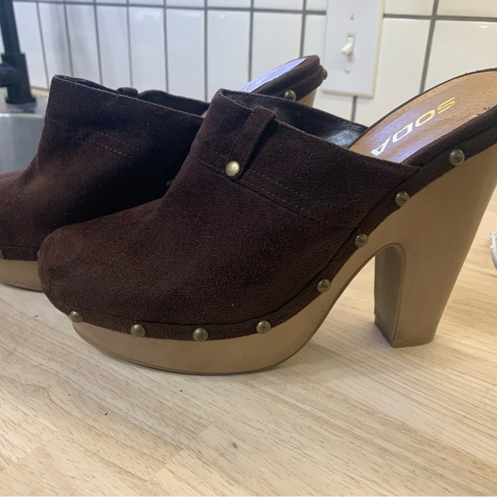 Women’s Soda brand clogs. Size 8.5